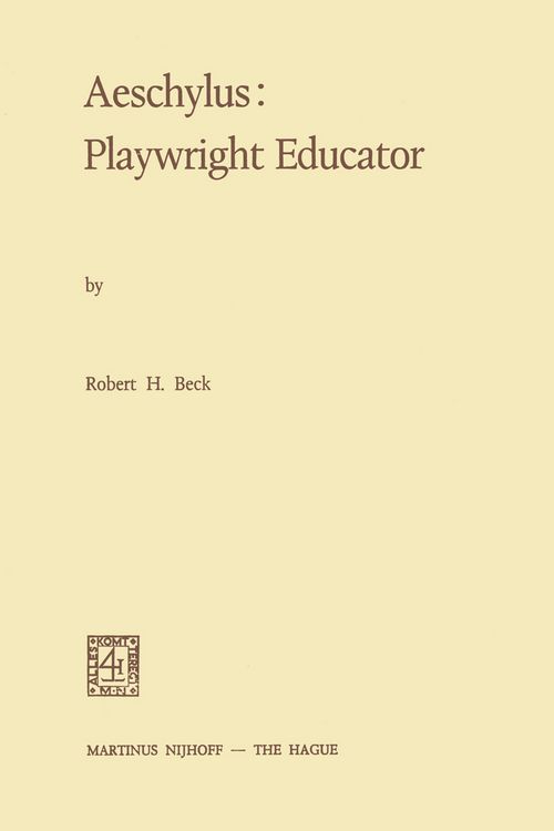 Produktbild: Aeschylus:Playwright Educator