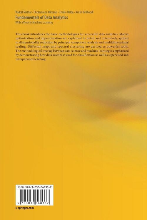 Produktbild: Fundamentals of Data Analytics