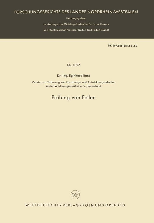 Produktbild: Pr&uuml;fung von Feilen