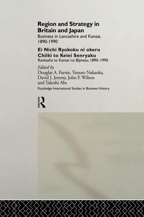 Produktbild: Region and Strategy in Britain and Japan