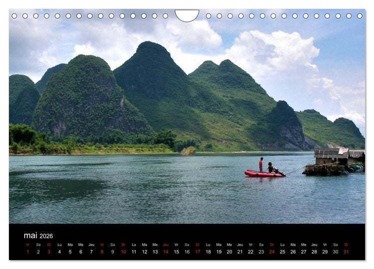 Produktbild: La Chine, Terre de merveilles (Calendrier mural 2026 DIN A4 vertical), CALVENDO calendrier mensuel