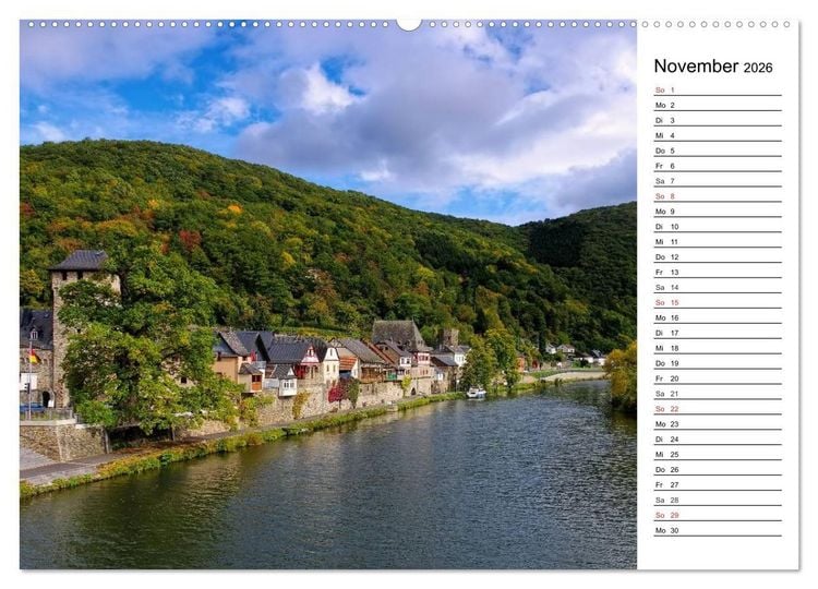 Produktbild: Die Lahn - Zauberhafte Orte rund um Limburg (hochwertiger Premium Wandkalender 2026 DIN A2 quer), Kunstdruck in Hochglanz
