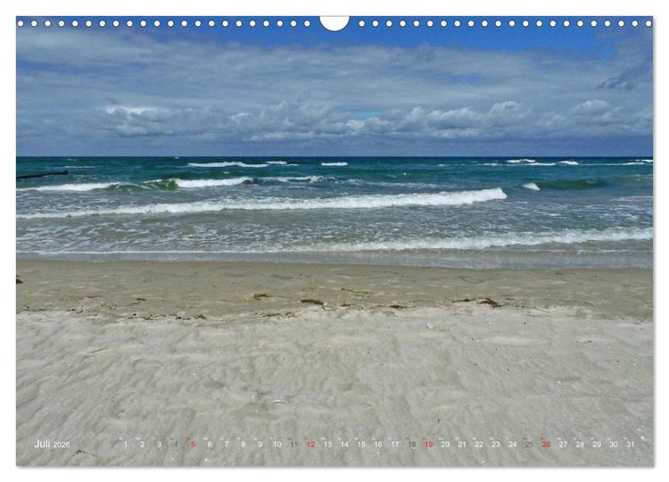 Produktbild: Wo de Ostseewellen trecken an den Strand 2026 (Wandkalender 2026 DIN A3 quer), CALVENDO Monatskalender
