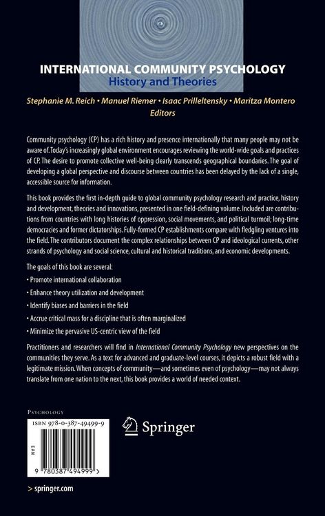 Produktbild: International Community Psychology