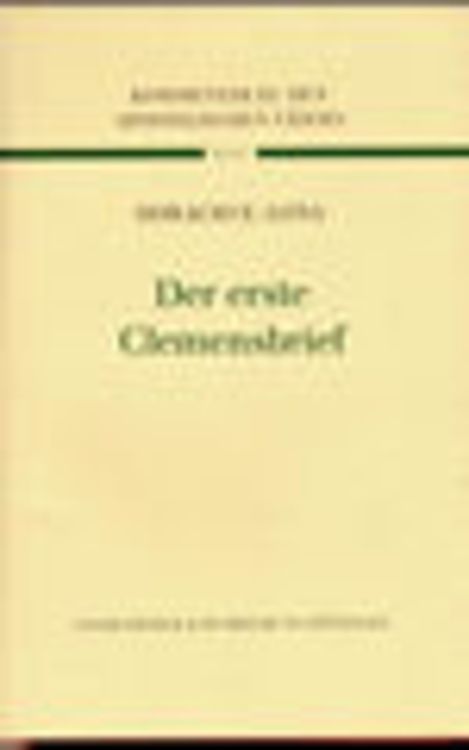 Produktbild: Der erste Clemensbrief