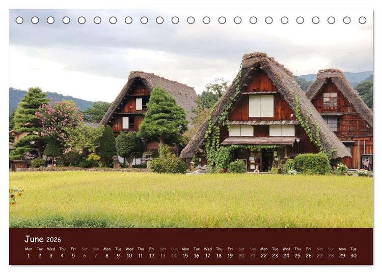 Produktbild: Japan - modern and traditional (Desk Calendar 2026 DIN A5 landscape), CALVENDO 12 Month DeskCalendar
