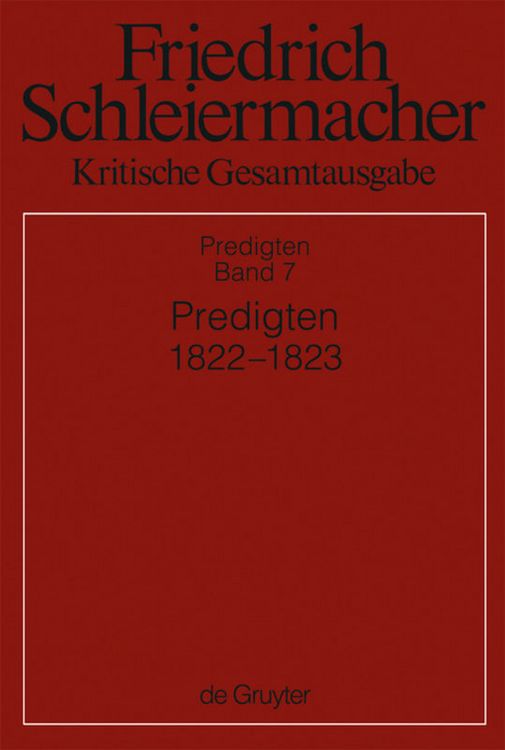 Produktbild: Predigten 1822-1823