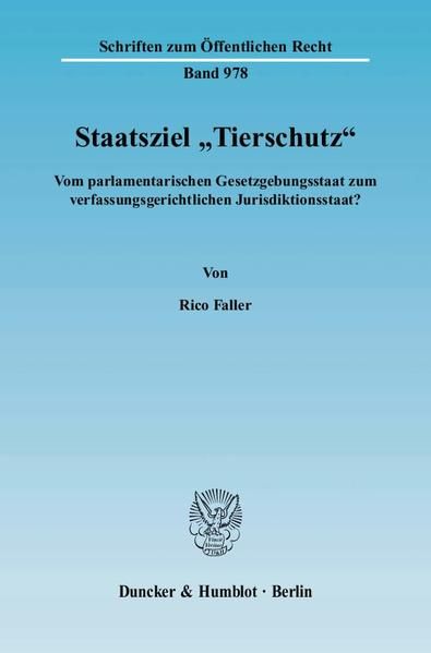 Produktbild: Staatsziel "Tierschutz".