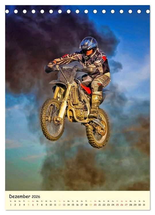Produktbild: Motocross - einfach cool (Tischkalender 2026 DIN A5 hoch), CALVENDO Monatskalender