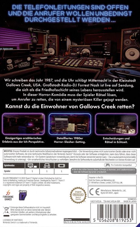 Produktbild: Killer Frequency