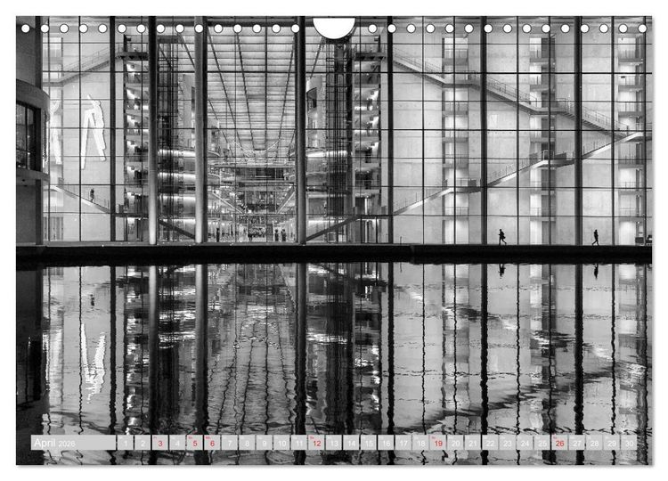 Produktbild: Berliner Ansichten in Schwarz und Wei&szlig; (Wandkalender 2026 DIN A4 quer), CALVENDO Monatskalender