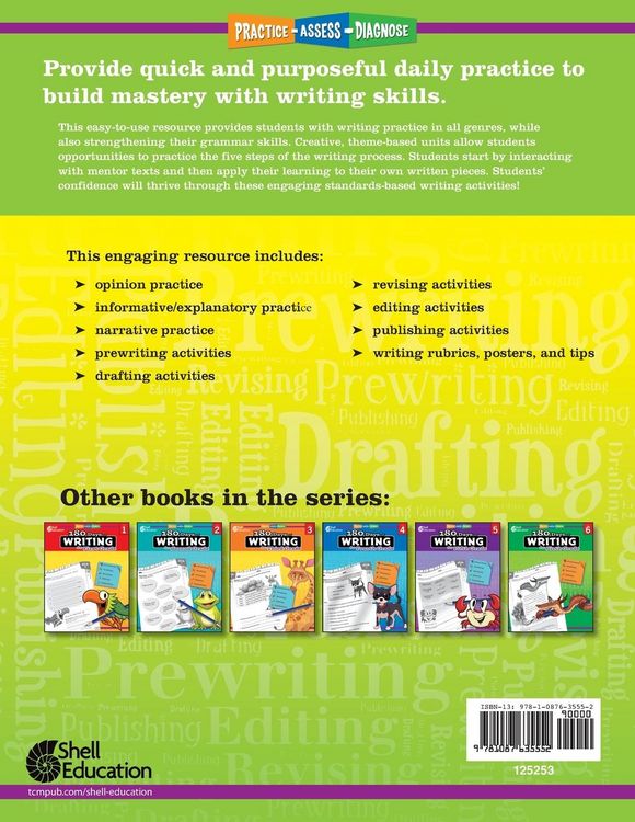 Produktbild: 180 Days of Writing for Kindergarten (Spanish)