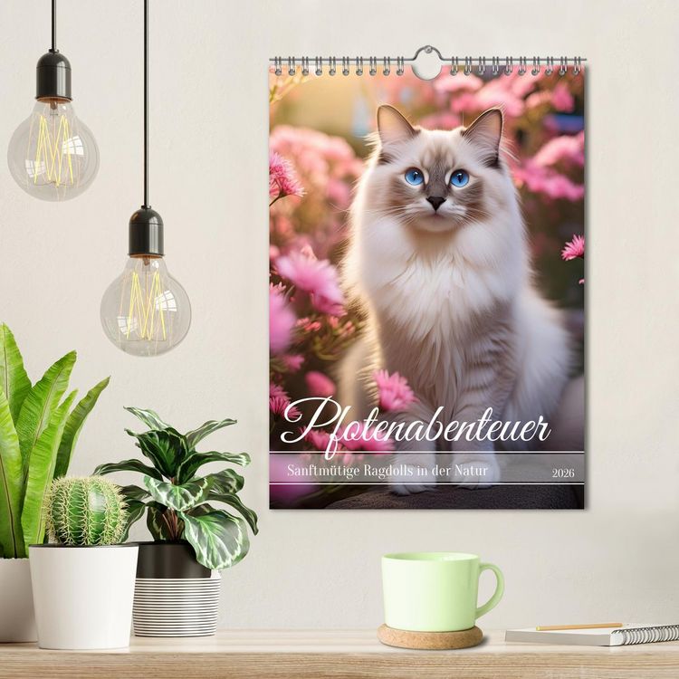 Produktbild: Pfotenabenteuer - Ragdolls in der Natur (Wandkalender 2026 DIN A4 hoch), CALVENDO Monatskalender