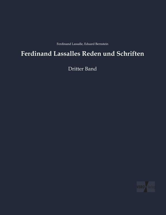 Produktbild: Ferdinand Lassalles Reden und Schriften