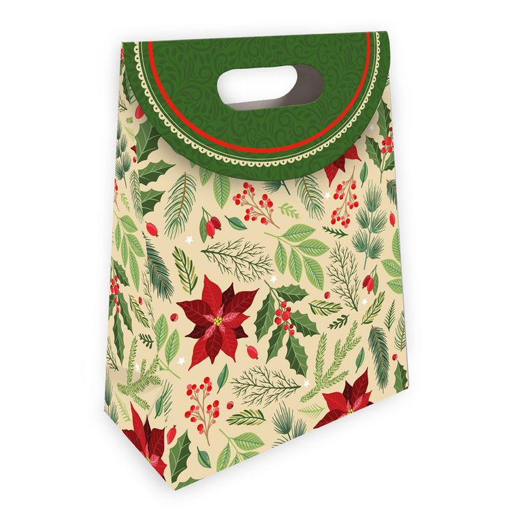 Produktbild: Tr&ouml;tsch Geschenktasche mit Verschluss klein Weihnachtsstern