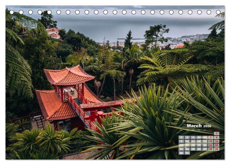 Produktbild: Madeira Island - Portugal (Desk Calendar 2026 DIN A5 landscape), CALVENDO 12 Month DeskCalendar