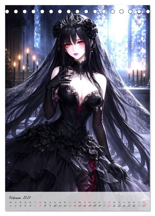 Produktbild: Vampire Couture (Tischkalender 2027 DIN A5 hoch), CALVENDO Monatskalender