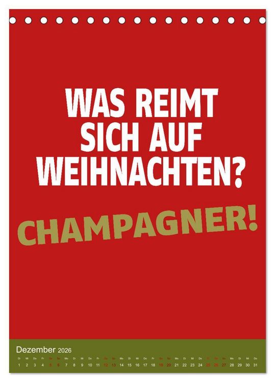 Produktbild: Aufstehen, Krone richten, weitergehen (Tischkalender 2026 DIN A5 hoch), CALVENDO Monatskalender