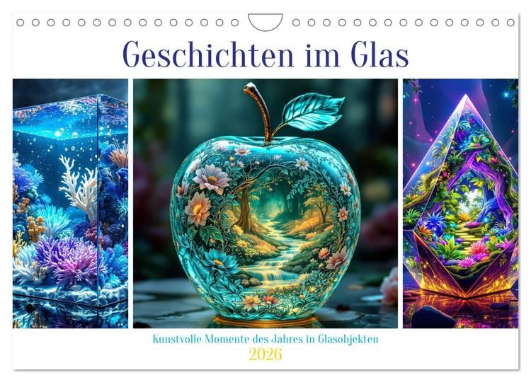 Produktbild: Geschichten im Glas (Wandkalender 2026 DIN A4 quer), CALVENDO Monatskalender