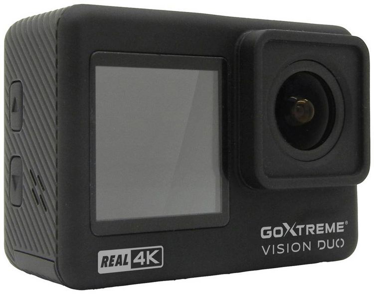Produktbild: GoXtreme GoXtreme Vision Duo 4K Action Cam 4K, Dual-Display, Spritzwassergesch&uuml;tzt, Staubgesch&uuml;tzt, Wasserfest, WLAN, Zeitraffer