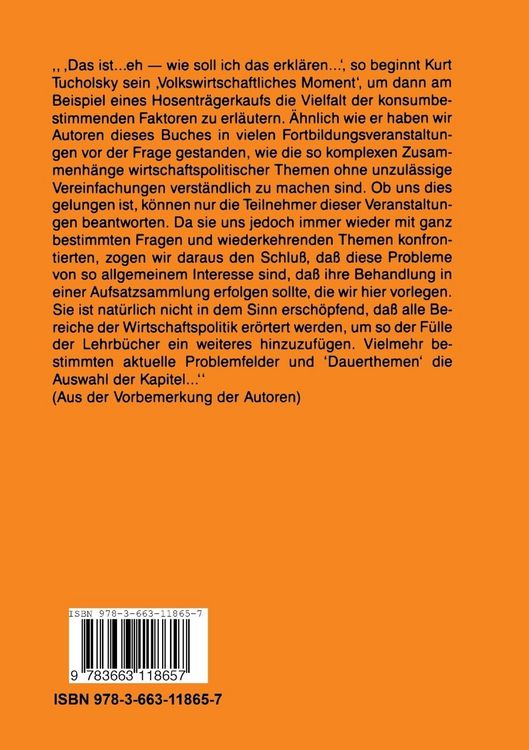 Produktbild: Wirtschaftspolitik Aktuelle Problemfelder