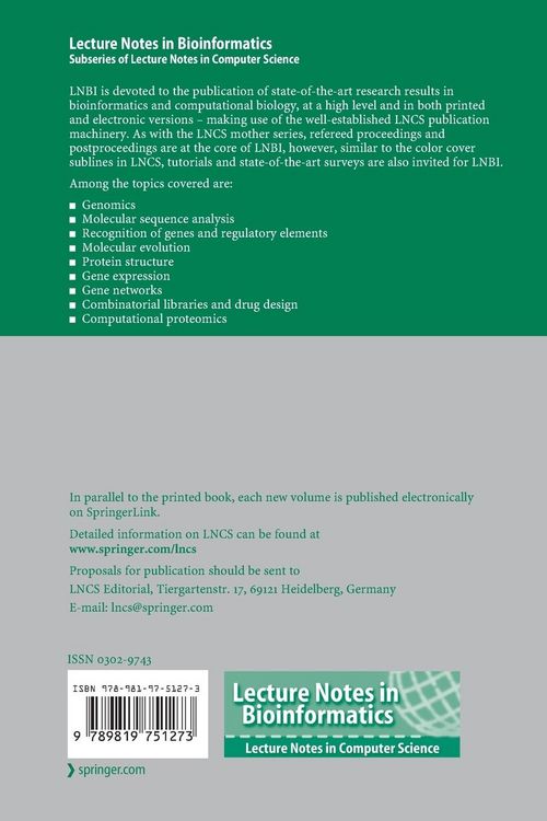 Produktbild: Bioinformatics Research and Applications