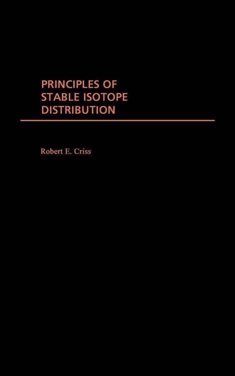 Produktbild: Principles of Stable Isotope Distribution