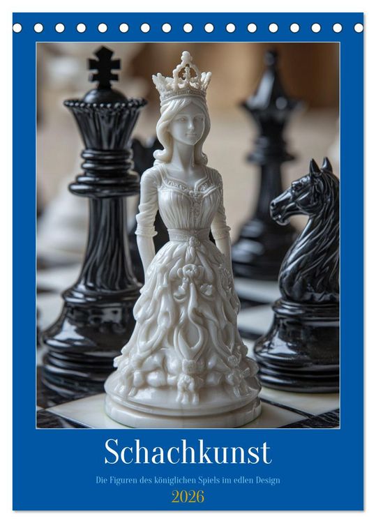 Produktbild: Schachkunst (Tischkalender 2026 DIN A5 hoch), CALVENDO Monatskalender