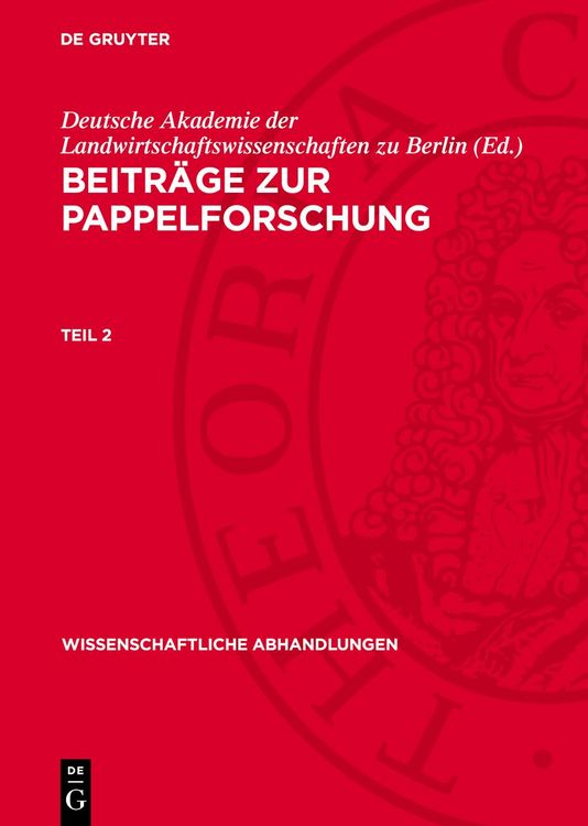 Produktbild: Beitr&auml;ge zur Pappelforschung. Teil 2