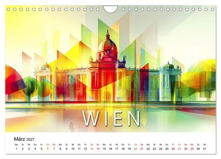 Produktbild: City Colors Europa - Die bunte St&auml;dte Kollektion (Wandkalender 2027 DIN A4 quer), CALVENDO Monatskalender