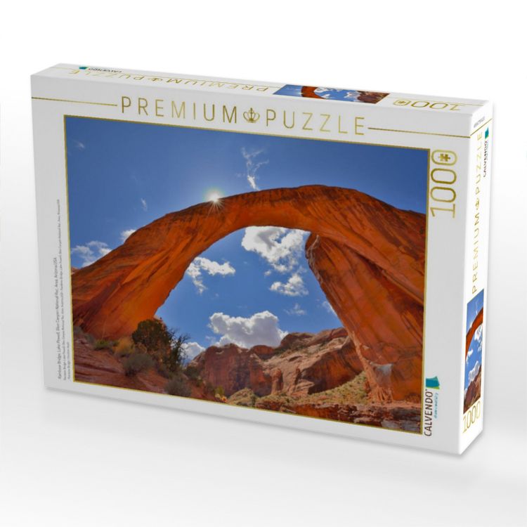 Produktbild: CALVENDO Puzzle Rainbow Bridge, Lake Powell, Glen Canyon National Rec. Area, Arizona,USA | 1000 Teile Lege-Gr&ouml;&szlig;e 64x48cm Foto-Puzzle f&uuml;r gl&uuml;ckliche Stunden