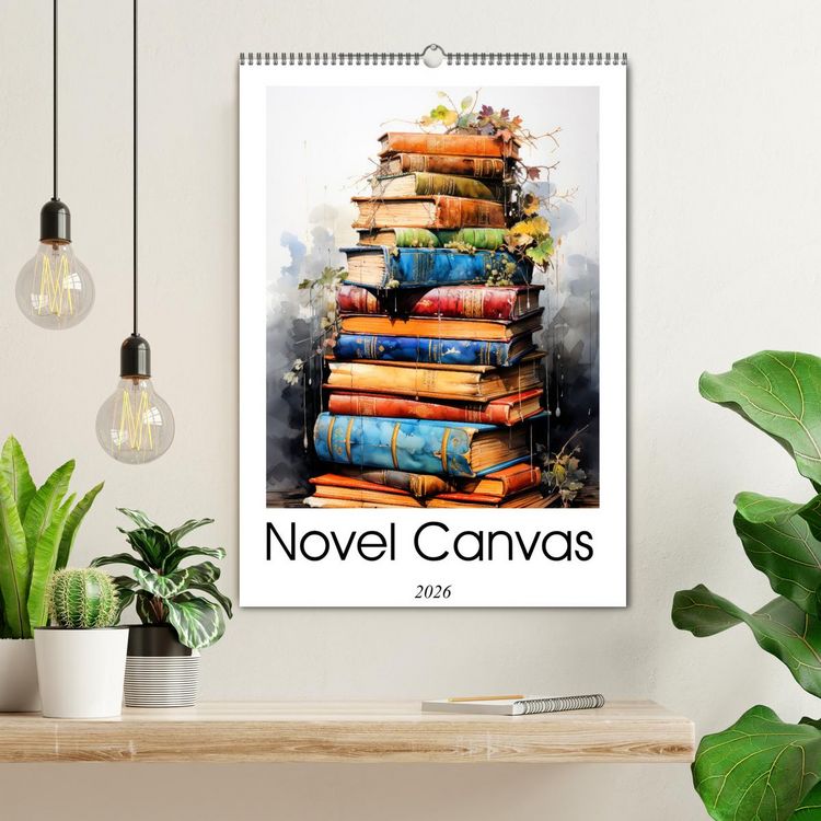 Produktbild: Novel Canvas (Wall Calendar 2026 DIN A2 portrait), CALVENDO 12 Month Wall Calendar