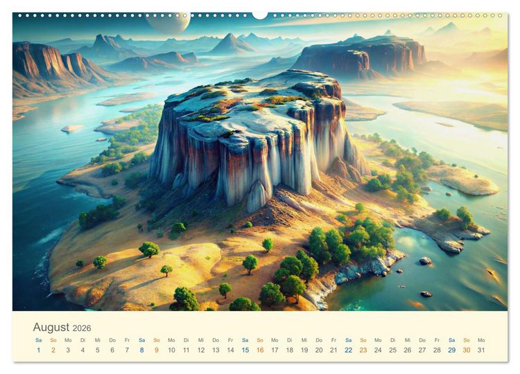 Produktbild: Nicht von diesem Planeten (hochwertiger Premium Wandkalender 2026 DIN A2 quer), Kunstdruck in Hochglanz