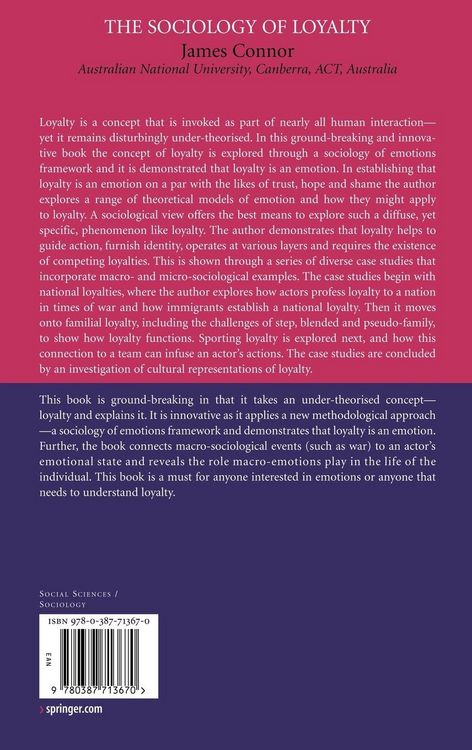 Produktbild: The Sociology of Loyalty