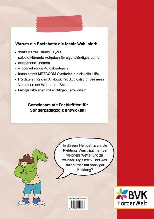 Produktbild: Basisheft Kleidung