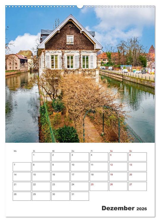 Produktbild: Stra&szlig;burg - Urlaubsplaner (Wandkalender 2026 DIN A2 hoch), CALVENDO Monatskalender