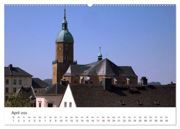 Produktbild: Annaberg - Hauptstadt des Erzgebirges (hochwertiger Premium Wandkalender 2026 DIN A2 quer), Kunstdruck in Hochglanz