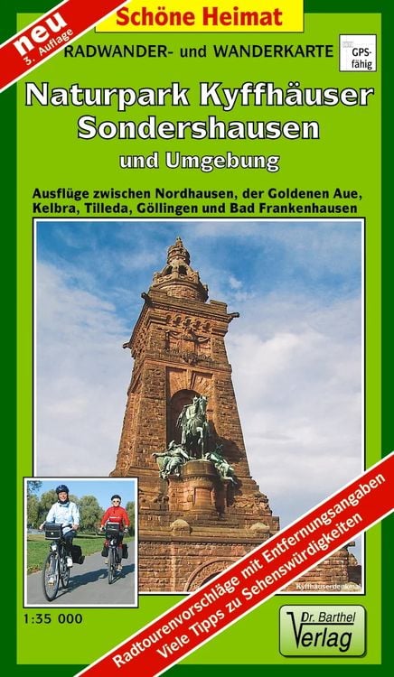 Bild vom Artikel Naturpark Kyffhäuser, Sondershausen und Umgebung 1 : 35 000. Radwander-und Wanderkarte vom Autor Verlag Barthel