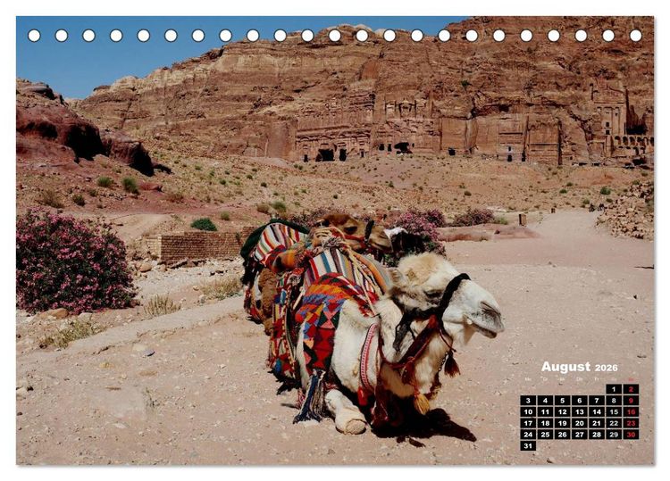 Produktbild: Petra - Felsenstadt in der W&uuml;ste (Tischkalender 2026 DIN A5 quer), CALVENDO Monatskalender
