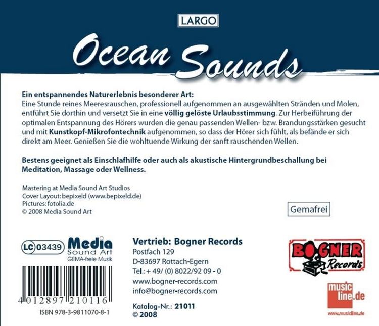 Produktbild: Ocean Sounds, Am Meer, Audio-CD