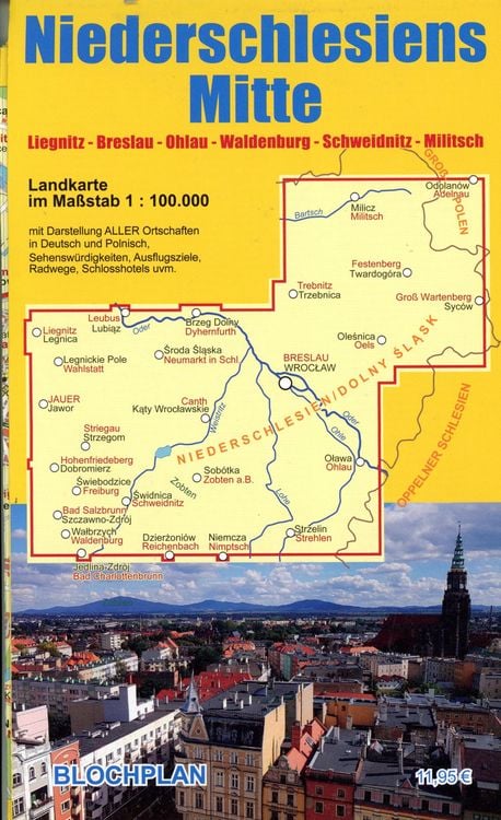 Produktbild: Landkarte Niederschlesiens Mitte