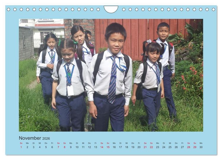 Produktbild: Kalender der Nepal Kinderhilfe e.V. (Wandkalender 2026 DIN A4 quer), CALVENDO Monatskalender