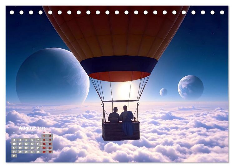 Produktbild: Sterne und Planeten im Blick (Tischkalender 2026 DIN A5 quer), CALVENDO Monatskalender