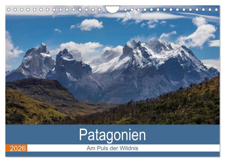 Produktbild: Patagonien - Am Puls der Wildnis (Wandkalender 2026 DIN A4 quer), CALVENDO Monatskalender