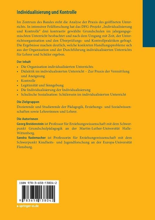 Produktbild: Individualisierung und Kontrolle