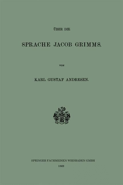 Produktbild: &Uuml;ber die Sprache Jacob Grimms