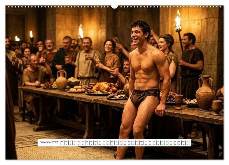 Produktbild: Echte Kerle &ndash; Gladiatoren (Wandkalender 2027 DIN A2 quer), CALVENDO Monatskalender