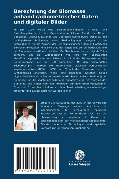 Produktbild: Berechnung der Biomasse anhand radiometrischer Daten und digitaler Bilder