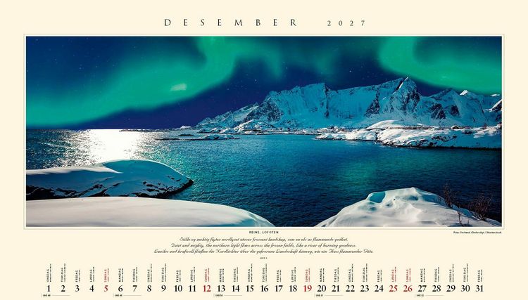Produktbild: Panorama Norwegen 2027 Wandkalender
