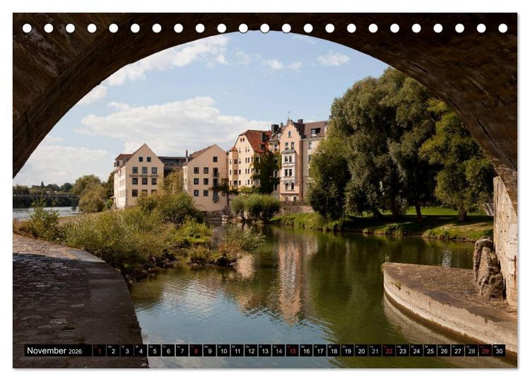 Produktbild: Regensburg - Bayern (Tischkalender 2026 DIN A5 quer), CALVENDO Monatskalender